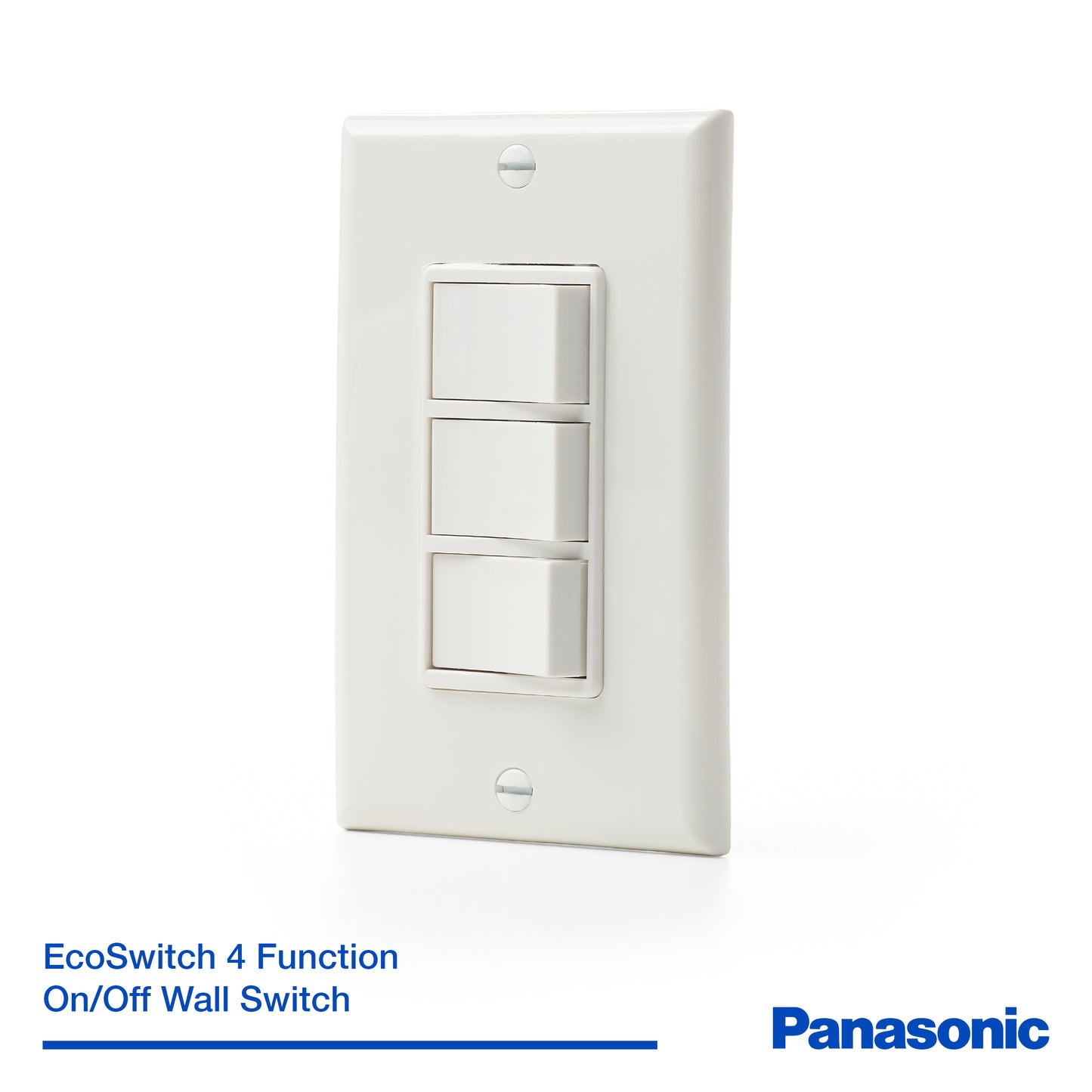 Panasonic FV-WCSW41-W EcoSwitch 4-Function On/Off Wall Switch, White