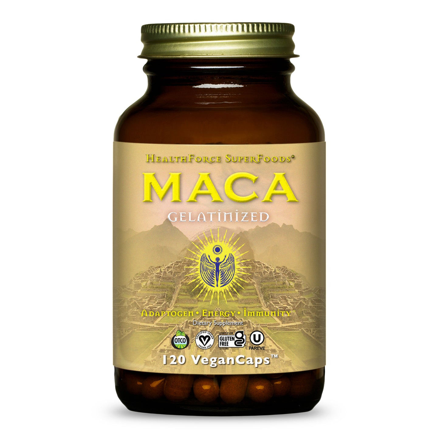 HealthForce SuperFoods Gelatinized Maca - 120 VeganCaps