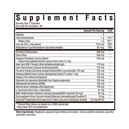 Seeking Health Optimal GI, Digestive and Gastrointestinal Support, Glutamine-Free Supplement, Vegan and Vegetarian (150 capsules)*