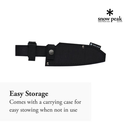 Snow Peak Field Kitchen Santoku Knife - Durable & Light Kitchen Utensil - Steel & Rubber - 9.3 oz