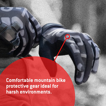 G-Form Sorata Mountain Bike Gloves - Motorcycle & Cycling Gloves for Men & Women - Black/Grey, Adult Small