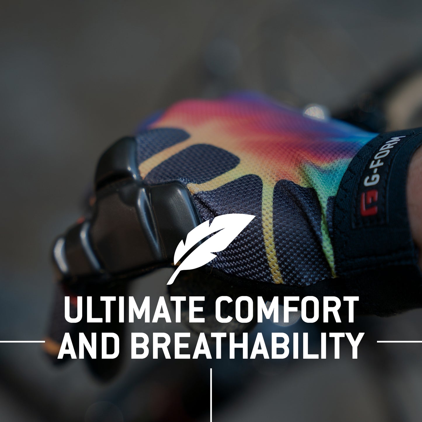 G-Form Sorata Mountain Bike Gloves - Motorcycle & Cycling Gloves for Men & Women - Black/Tie Dye, Adult Large