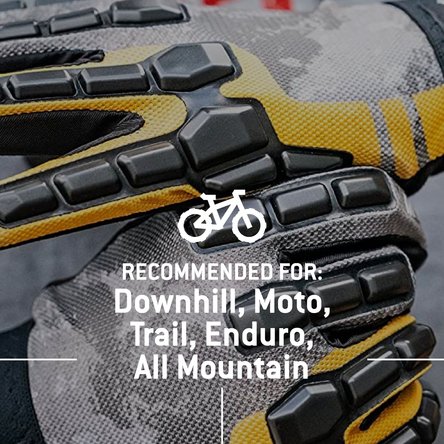 G-Form Moab Mountain Bike Gloves - Cycling Gloves for Mountain and Dirt Biking - Gray/Sunburst, Adult Small