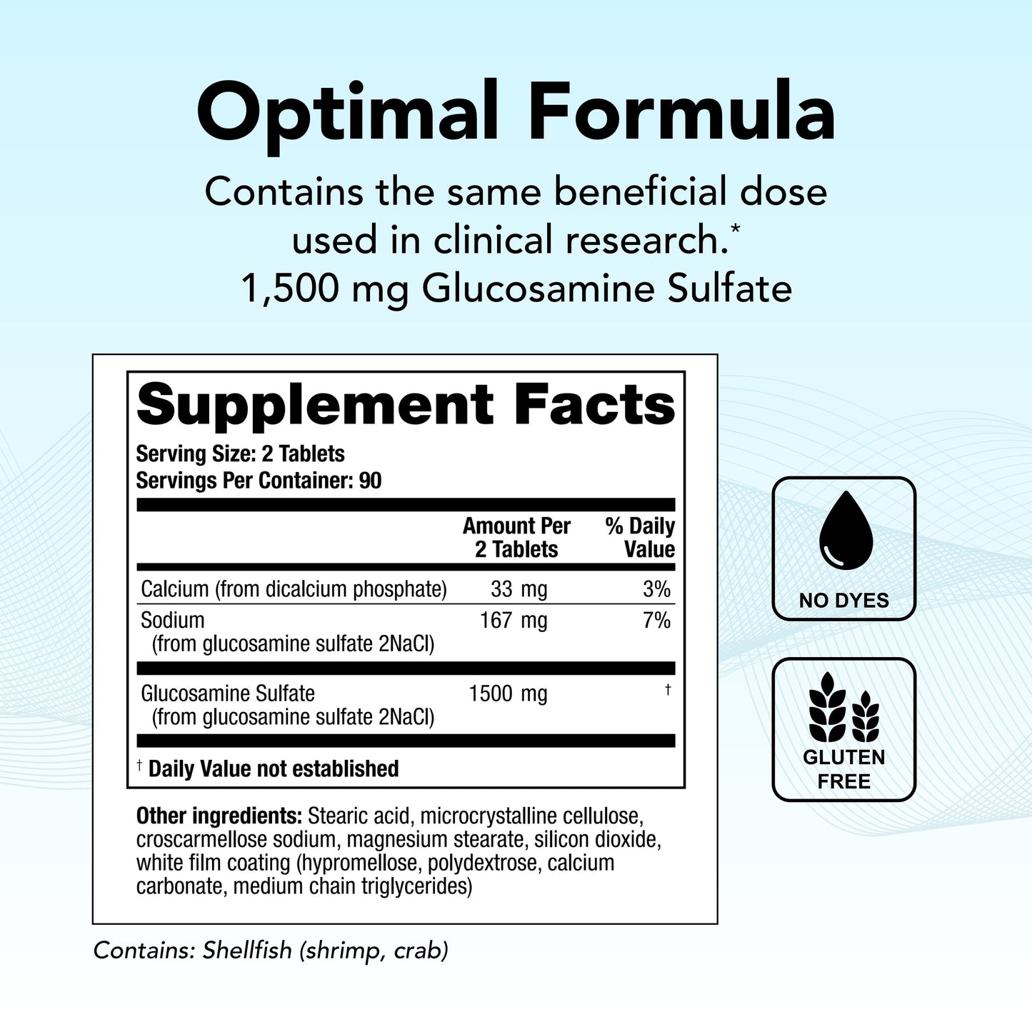Theralogix OptiFlex-G Glucosamine Sulfate - 90-Day Supply - Joint Support Supplement - Supports Joint Health for Men & Women - High-Quality Glucosamine Joint Supplement - NSF Certified - 180 Tablets