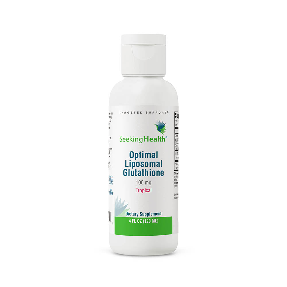 Seeking Health Optimal Liposomal Glutathione | Provides 100 mg of Reduced Glutathione per Serving (Tropical, 4 fl oz)