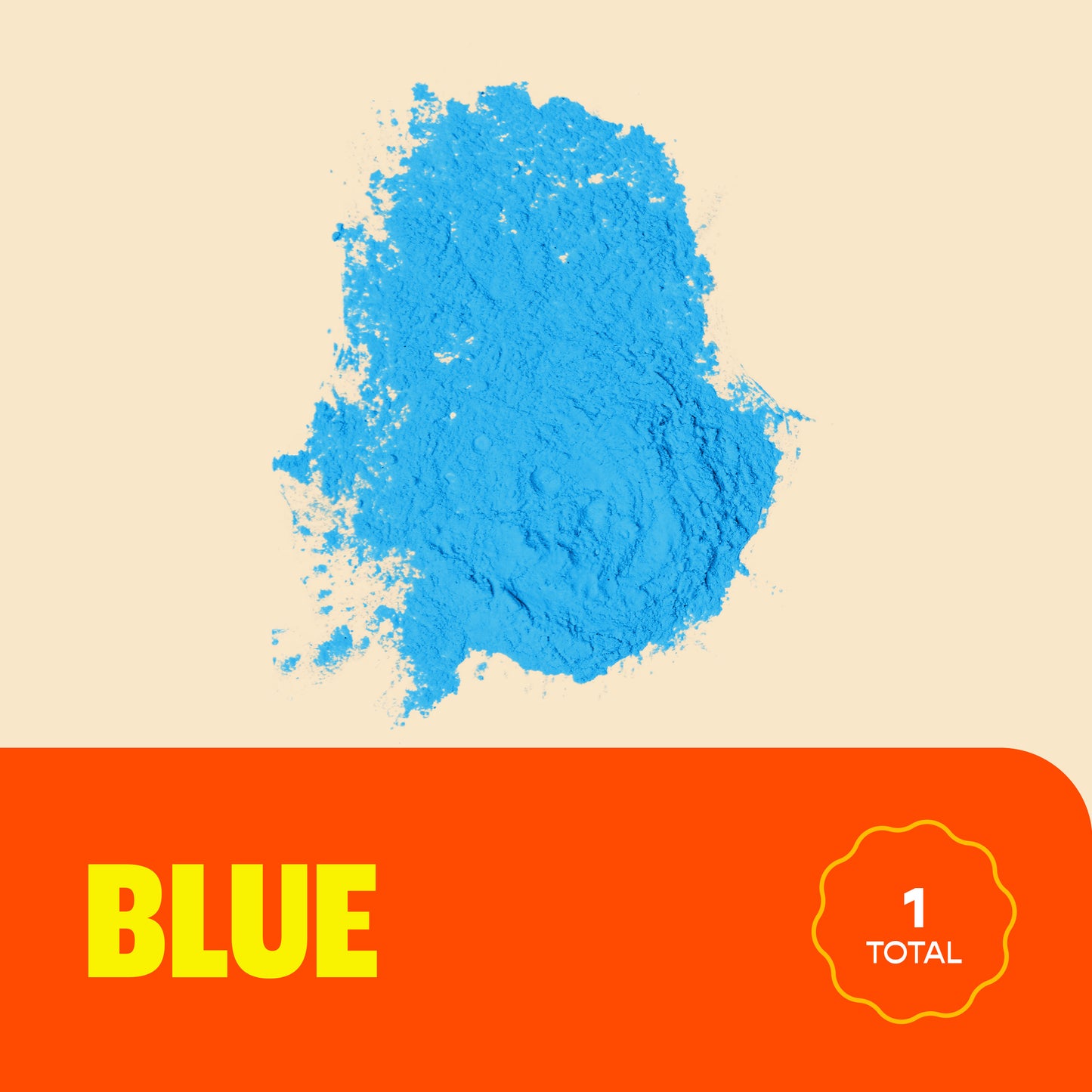 Chameleon Colors Color Powder, Vibrant Blue Holi Color, 10 Pounds (1 Pound per Packet), Pack of 10