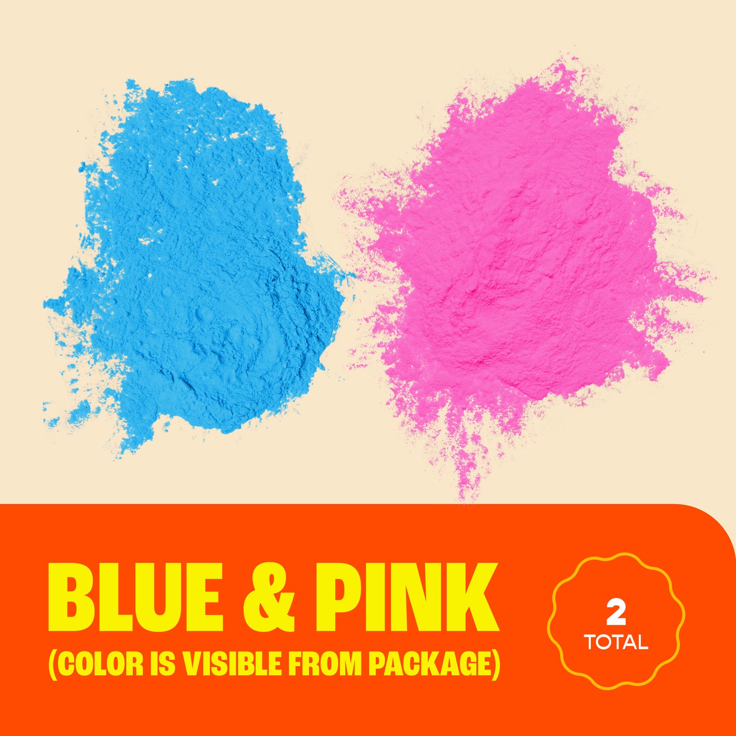 Chameleon Colors Gender Reveal Powder Set - Blue and Pink Color Chalk Powder for Photography, Baby Boy or Girl Gender Reveal, Car Tire Burnout, Birthday Party, Color Fun Run, Holi Festival, and More - 2 Pack of 1 lb. Bags