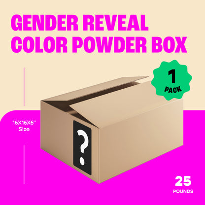 Chameleon Colors - Pink Gender Reveal Powder - 25 lbs jumbo bulk box