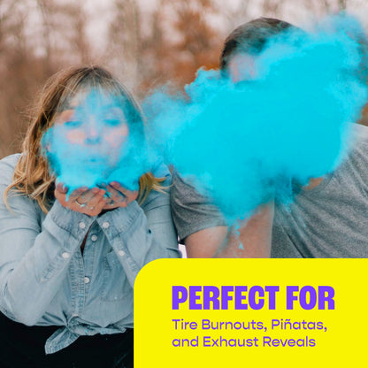 Chameleon Colors Blue Gender Reveal Powder - Blackout Bags of Blue Color Powder - For Photography, Gender Reveal, Burnout, Birthday Party, Color Fun Run, Holi Festival, and More - 2 Pack of 1 lb Bags