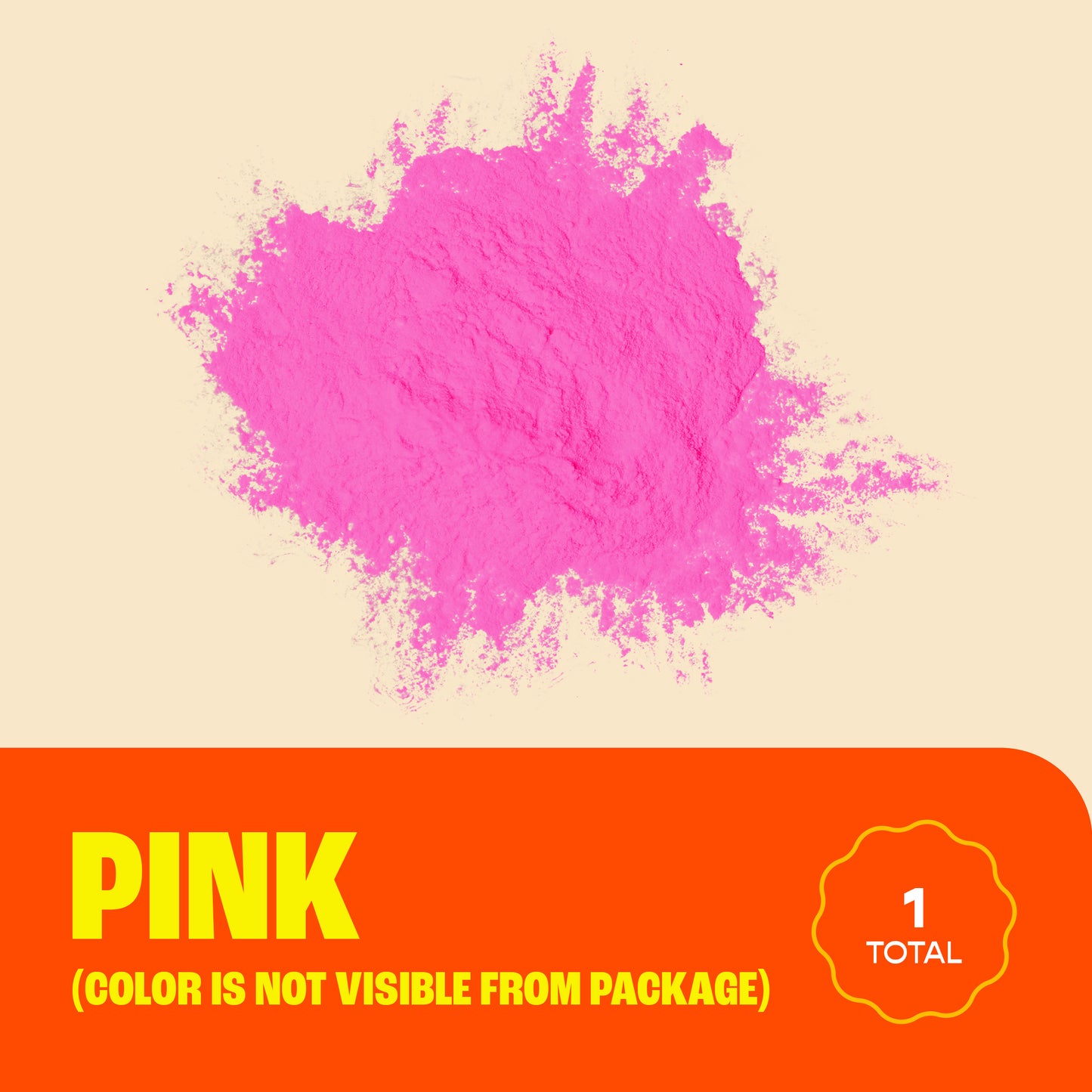 Chameleon Colors Gender Reveal Powder, Pink Color Powder with Blackout Packaging, 1.5 Pounds (70 Grams per Bag), Pack of 10