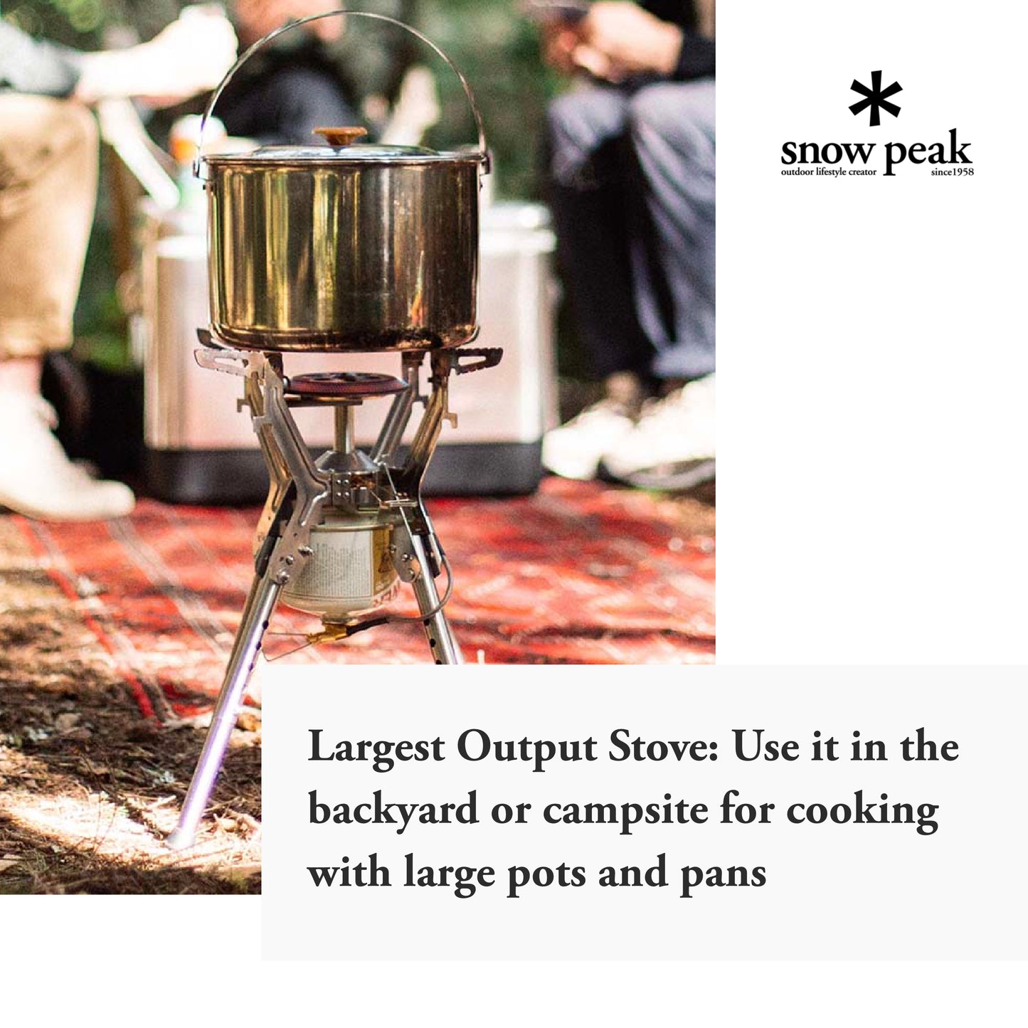 Snow Peak GigaPower LI Stove - A Group Cooking Essential - 13.7 x 16.5 in