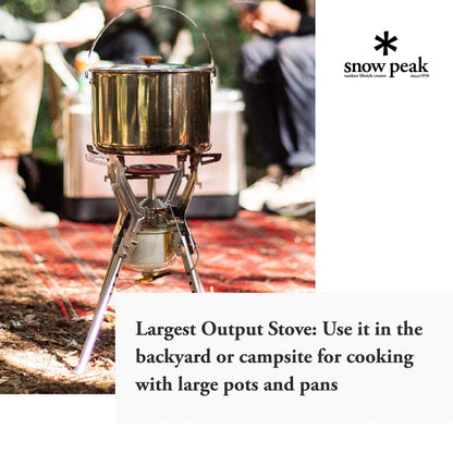 Snow Peak GigaPower LI Stove - A Group Cooking Essential - 13.7 x 16.5 in