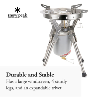Snow Peak GigaPower LI Stove - A Group Cooking Essential - 13.7 x 16.5 in