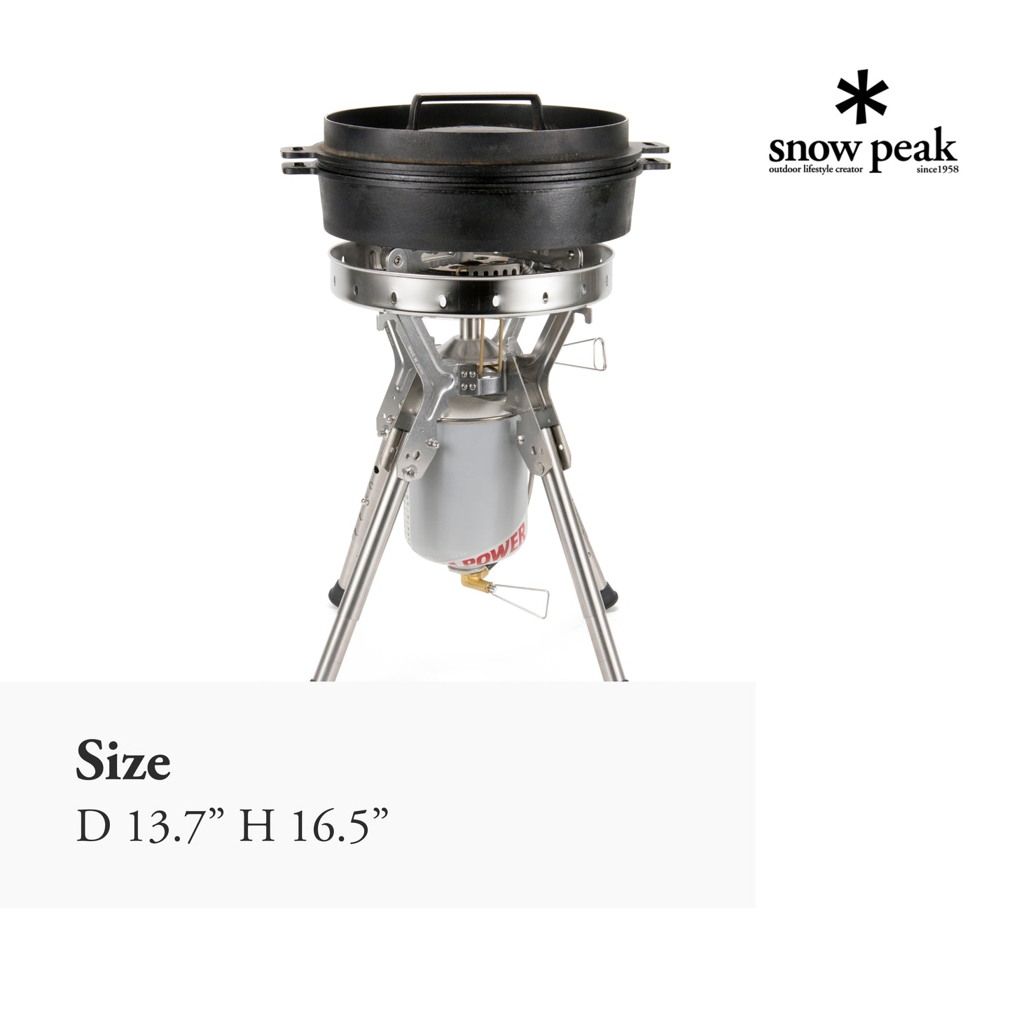 Snow Peak GigaPower LI Stove - A Group Cooking Essential - 13.7 x 16.5 in