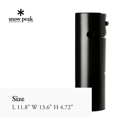 Snow Peak - Home & Camp Burner GS-600BK-US - Designed in Japan, Lightweight and Compact for Camping, Stable Base for Cooking - Black