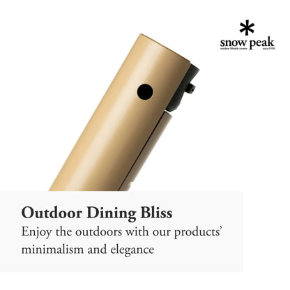 Snow Peak - Home & Camp Burner GS-600BK-US - Designed in Japan, Lightweight and Compact for Camping, Stable Base for Cooking - Khaki