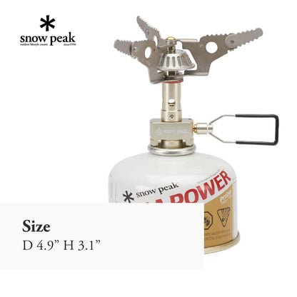 Snow Peak LiteMax Titanium Stove - An Ultralight Titanium Backpacking Stove - 4.9 x 3.1 in