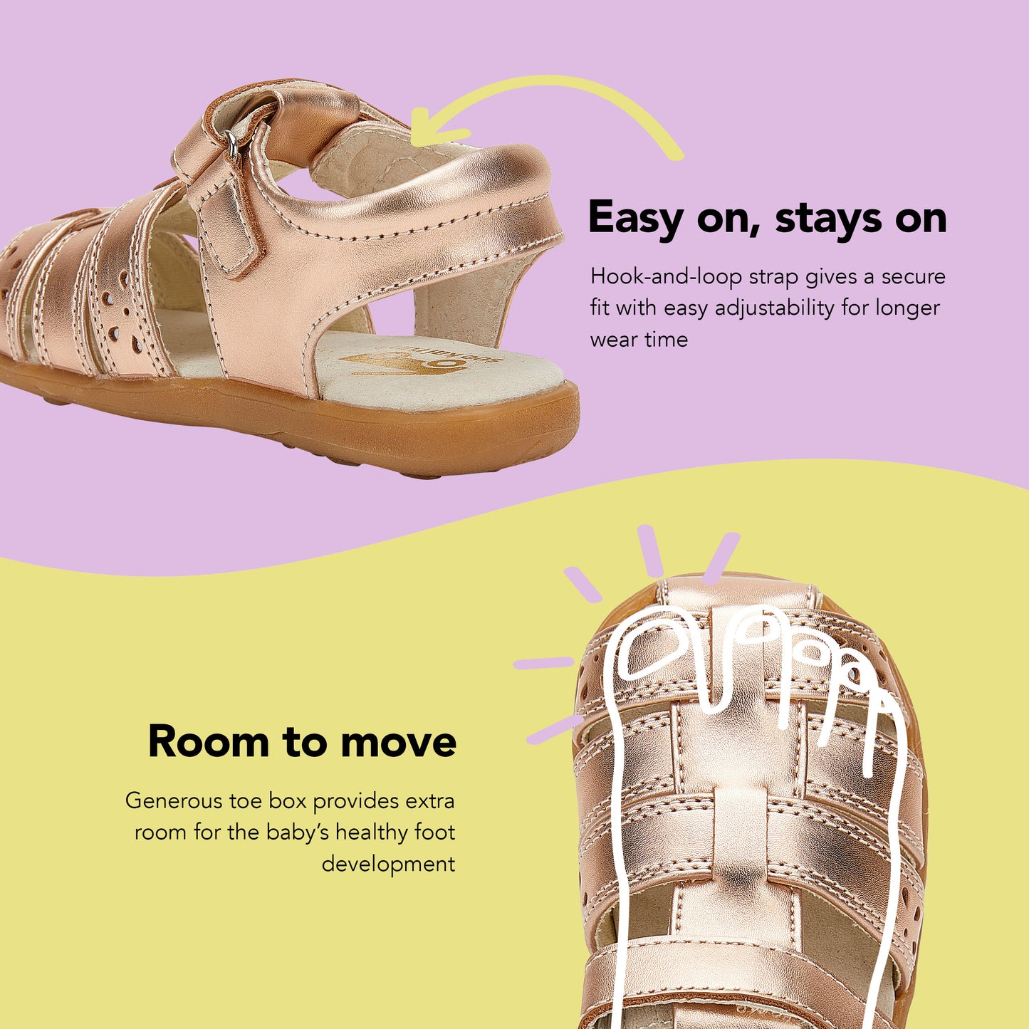 See Kai Run, Gloria IV Sandals for Kids, Rose Gold, 7 M US Toddler