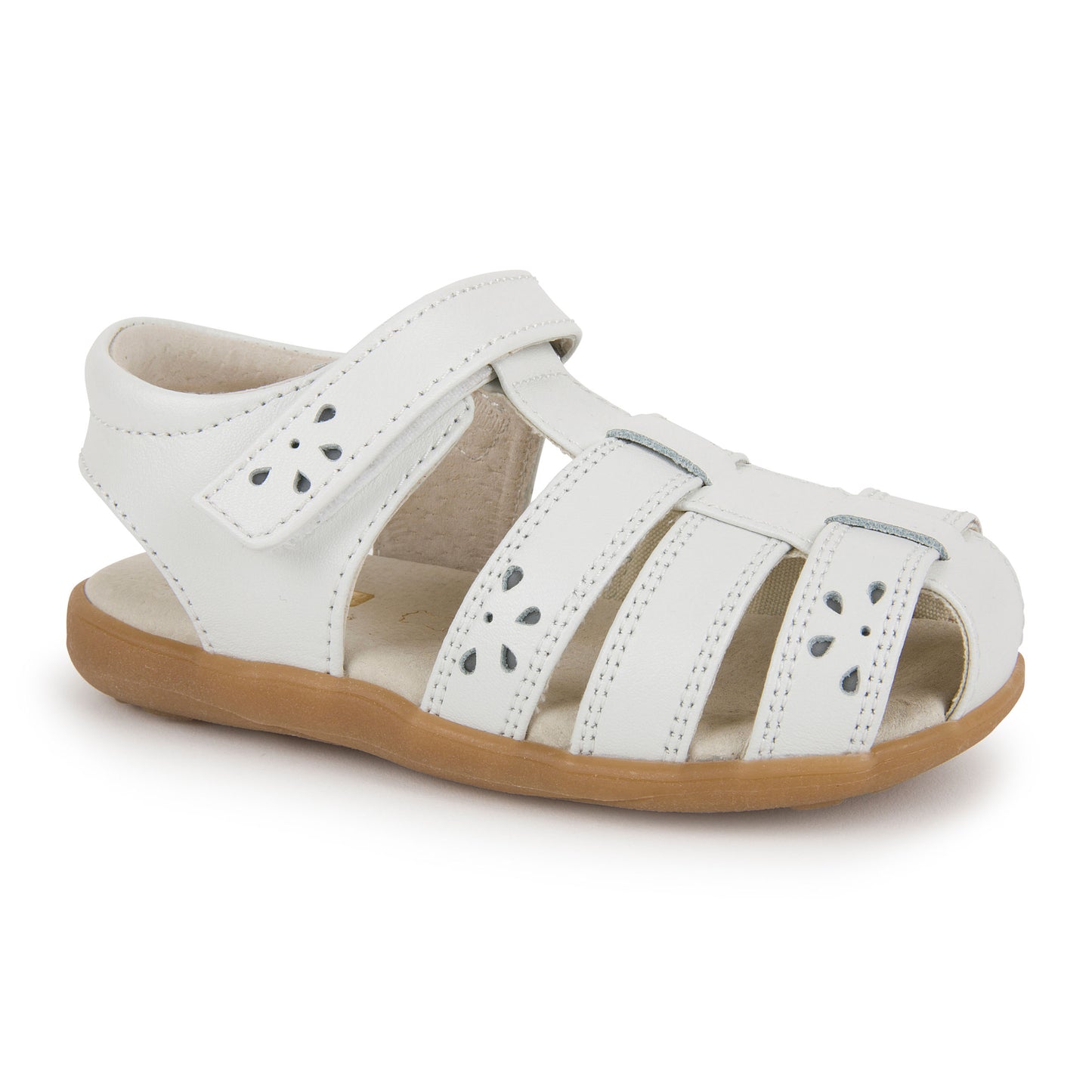 See Kai Run, Gloria IV Sandals for Kids, White, 12