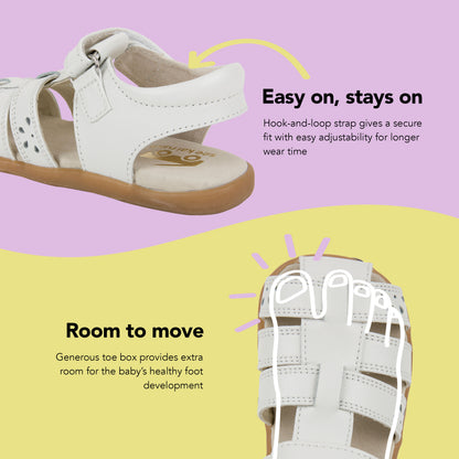 See Kai Run, Gloria IV Sandals for Kids, White, 12.5