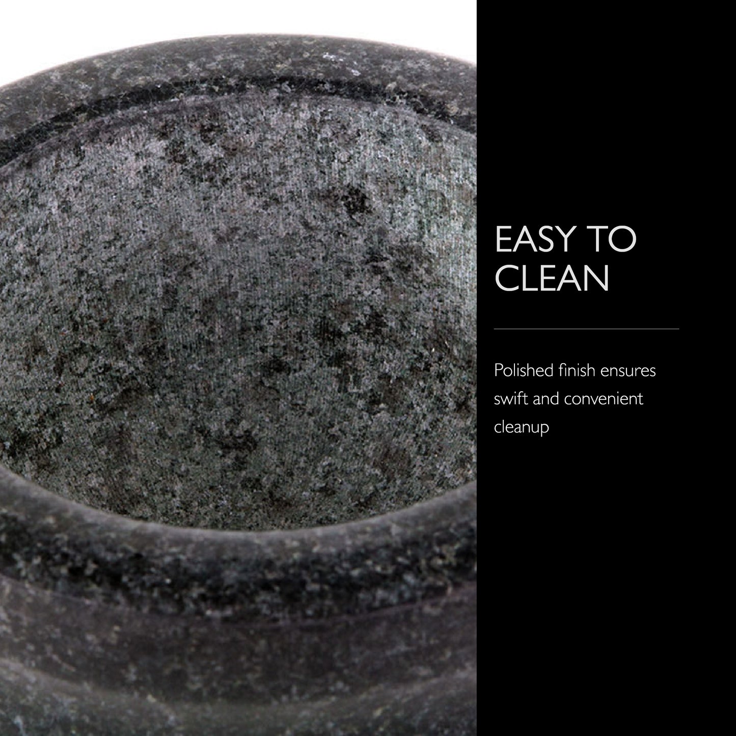 Cole & Mason Granite Mortar & Pestle, 8-Pound, Black