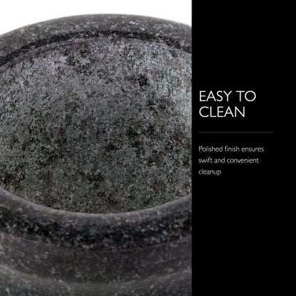Cole & Mason Granite Mortar & Pestle, 8-Pound, Black