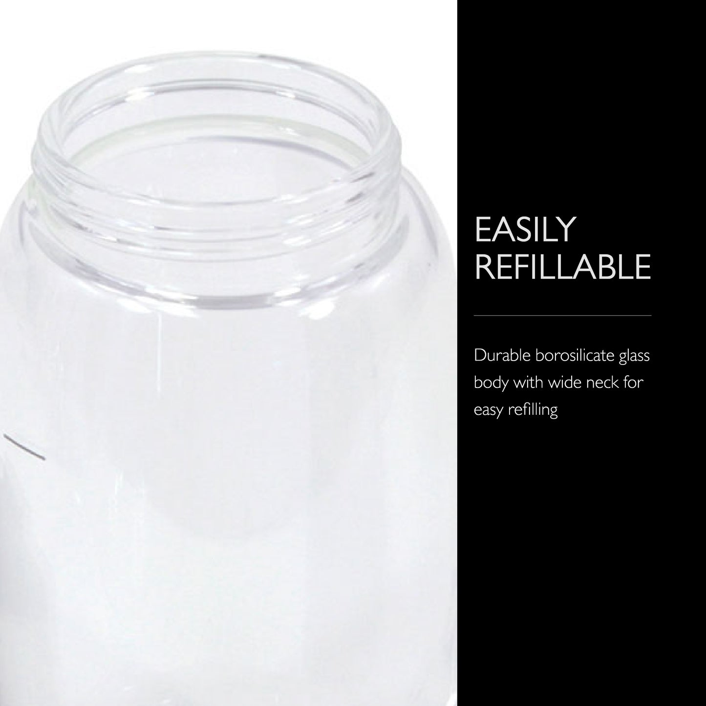 COLE & MASON Duo Oil & Vinegar Dispenser - Stainless Steel Pourer Spout With Durable Borosilicate Glass Body - 1.5 Fluid Oz. Vinegar Capacity
