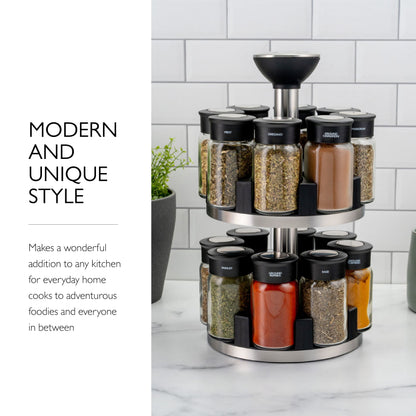 Cole & Mason Brixham Spice Rack, Medium, Silver