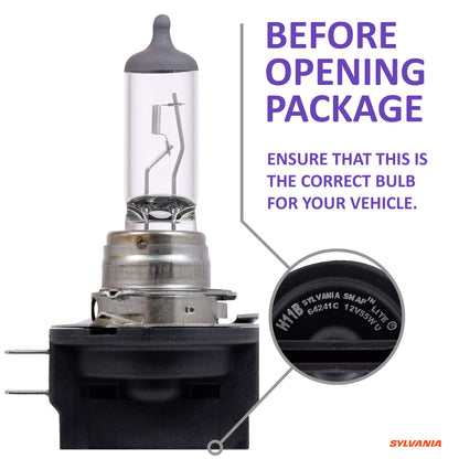 SYLVANIA - H11B XtraVision - High Performance Halogen Headlight Bulb, High Beam, Low Beam and Fog Replacement Bulb (Contains 2 Bulbs)
