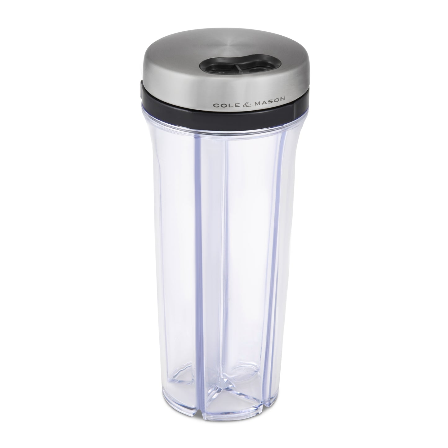 Cole & Mason Saunderton Spice Storage & Shaker, Five Empty Spice Shakers,Clear, Silver