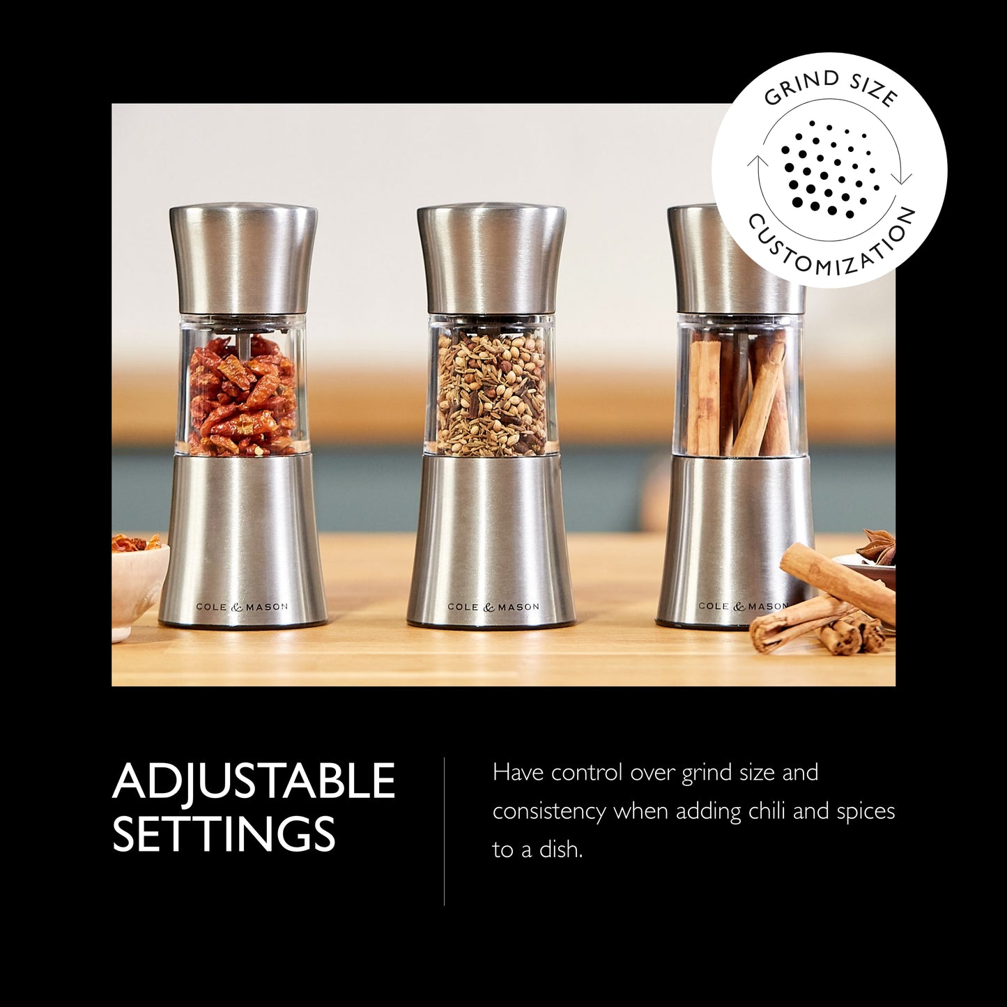 Cole & Mason Stadhampton Chili & Spice Mill
