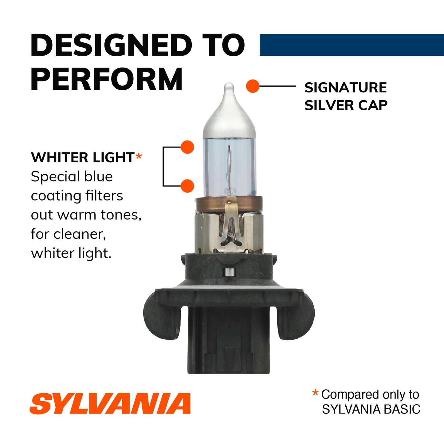 SYLVANIA H13 SilverStar High Performance Halogen Headlight Bulb, (Contains 2 Bulbs)