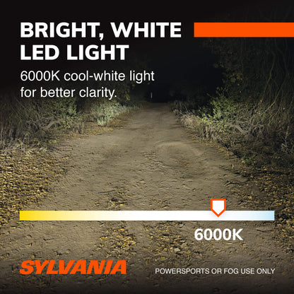 Sylvania H1 LED Powersport Headlight Bulbs for Off-Road Use or Fog Lights - 2 Pack