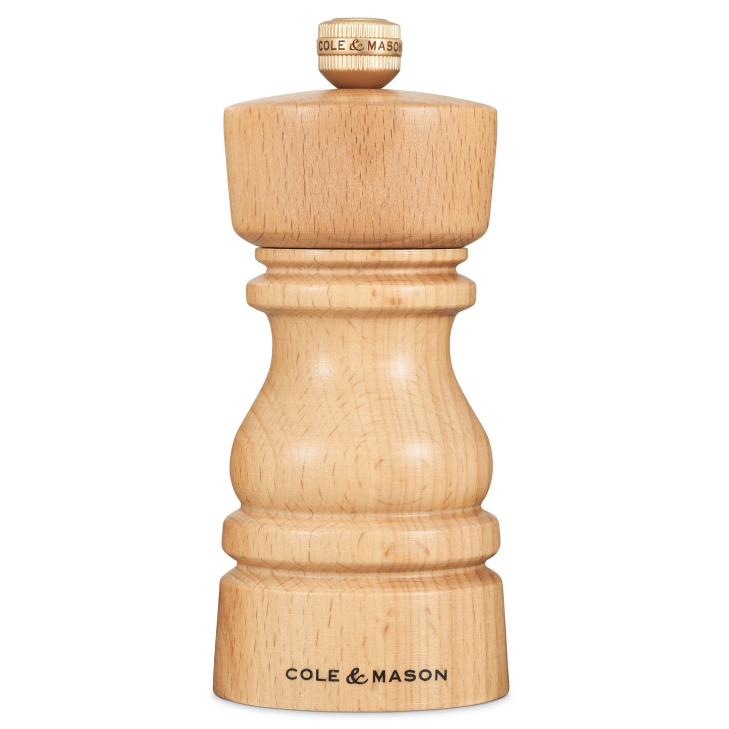 Cole & Mason London 130mm Natural Beech Salt Mill