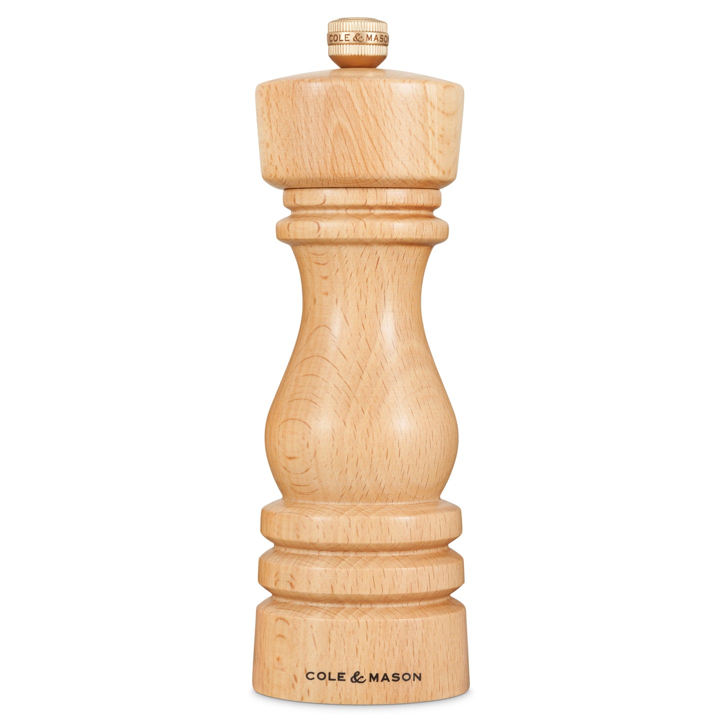 Cole & Mason London 180mm Natural Beech Salt Mill