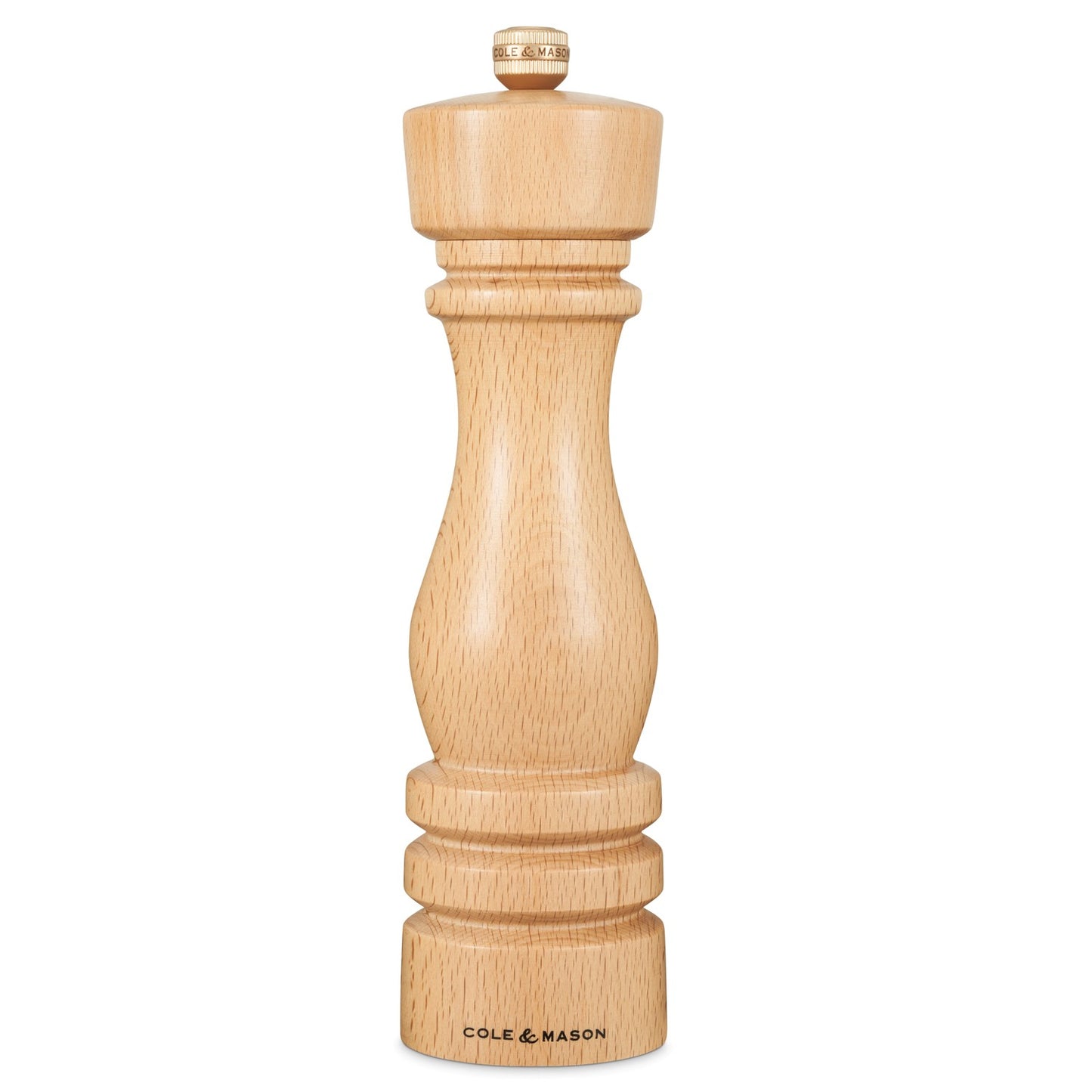 Cole & Mason London 220mm Natural Beech Pepper Mill