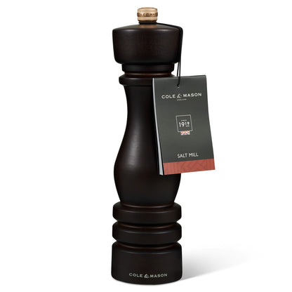 Cole & Mason London 220mm Chocolate Wood Salt Mill