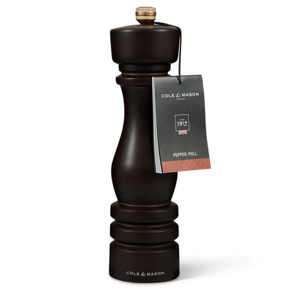 Cole & Mason London 220mm Chocolate Wood Pepper Mill