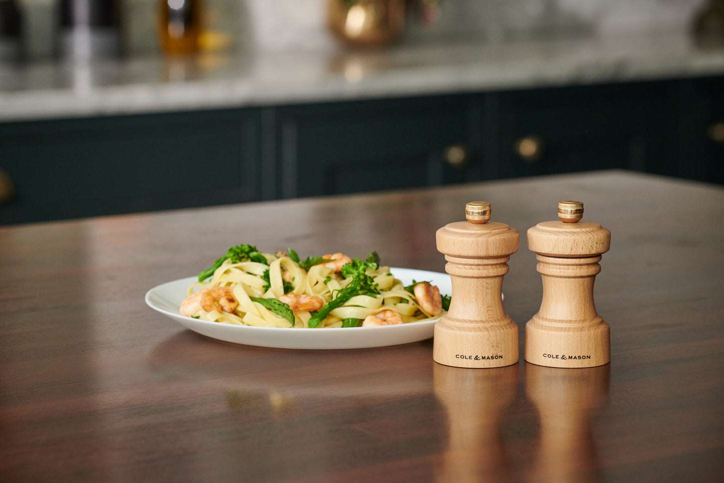 Cole & Mason Hoxton 104mm Natural Beech Salt Mill