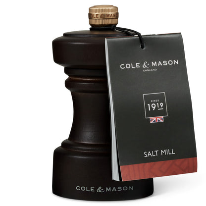 Cole & Mason Hoxton 104mm Chocolate Wood Salt Mill