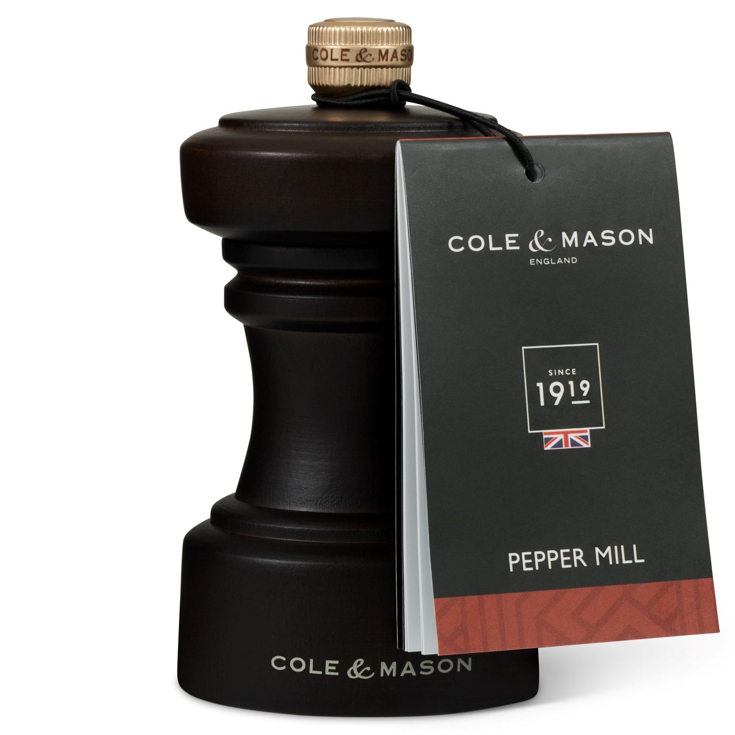 Cole & Mason Hoxton 104mm Chocolate Wood Pepper Mill