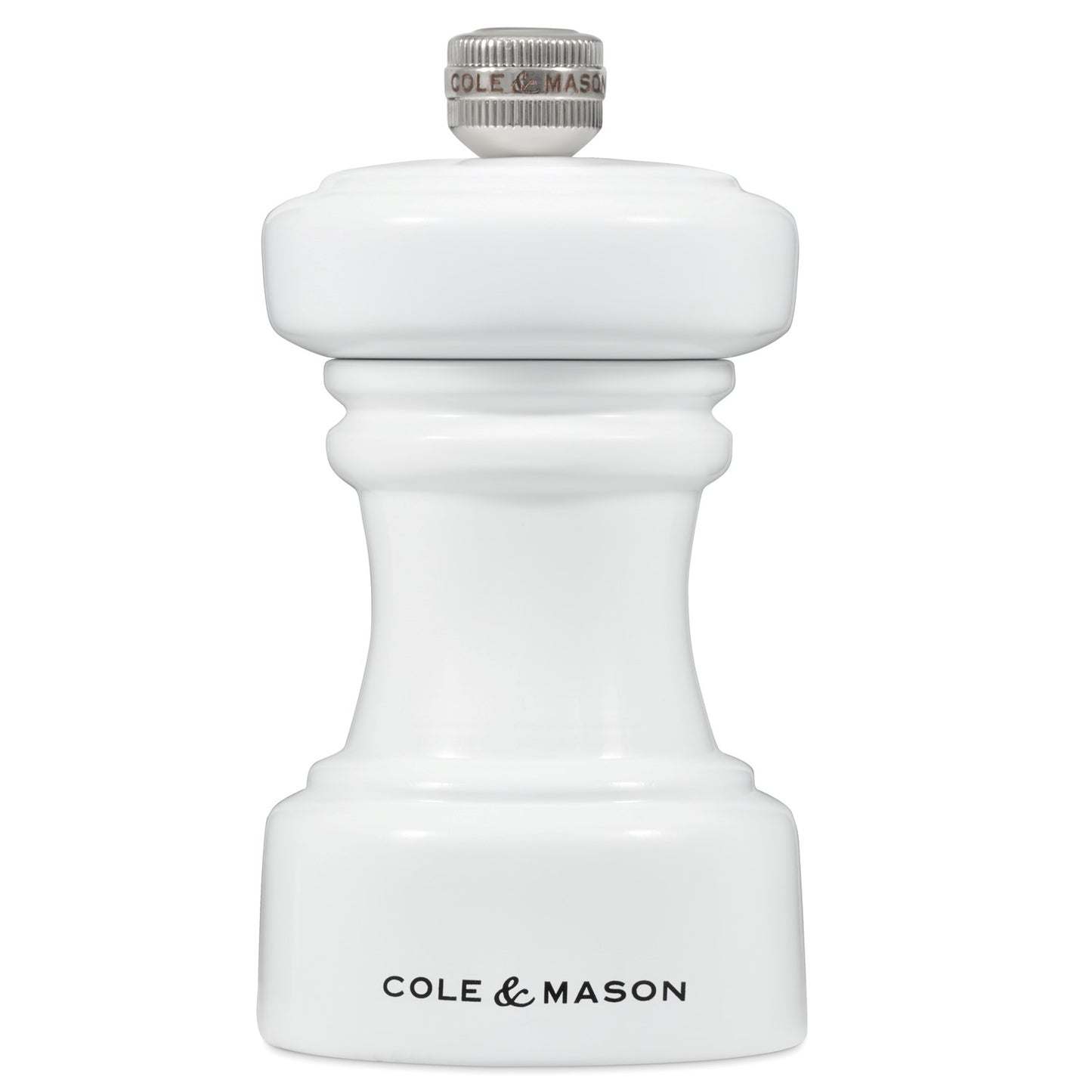Cole & Mason Hoxton 104mm White Gloss Salt Mill