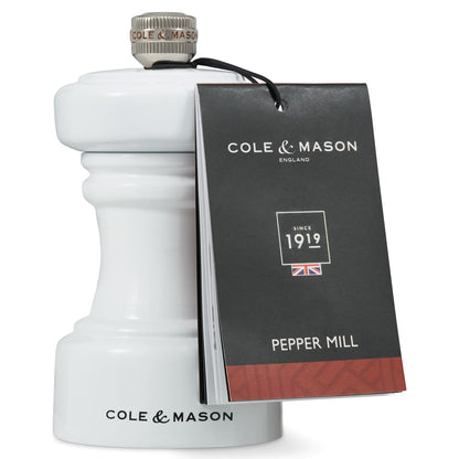 Cole & Mason Hoxton 104mm White Gloss Pepper Mill