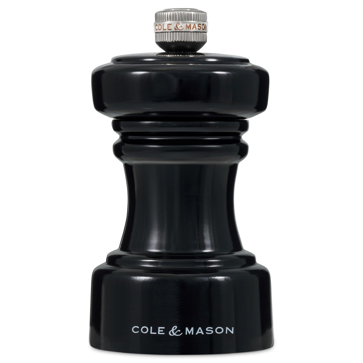 Cole & Mason Hoxton 104mm Black Gloss Salt Mill