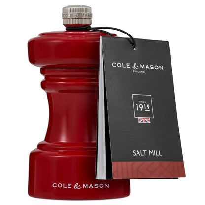 Cole & Mason Hoxton 104mm Red Gloss Salt Mill