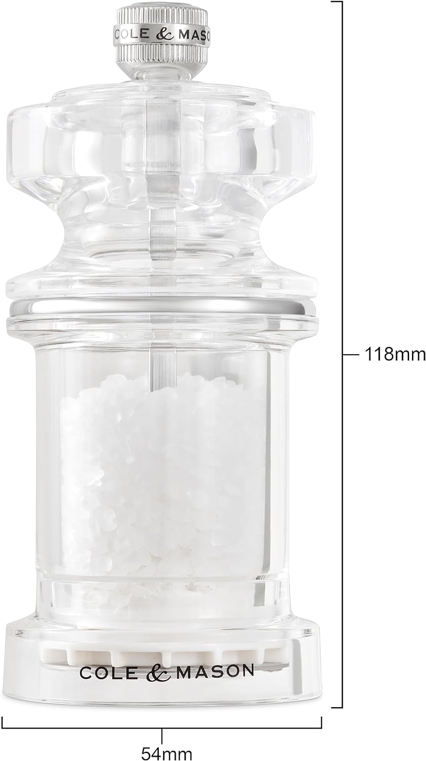 Cole & Mason 675 Acrylic Salt Mill 4.5"