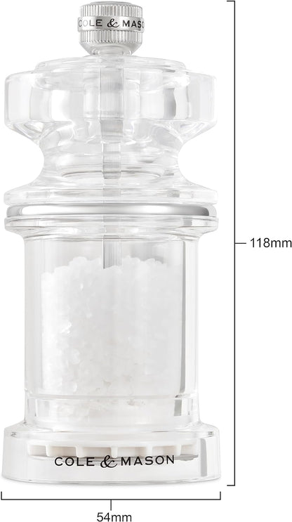Cole & Mason 675 Acrylic Salt Mill 4.5"