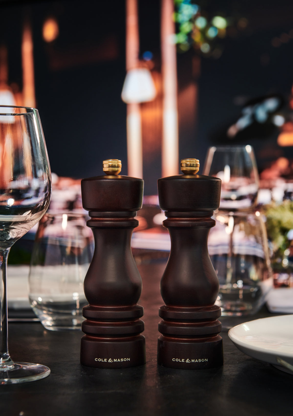 Cole & Mason London 180mm Chocolate Wood Pepper Mill