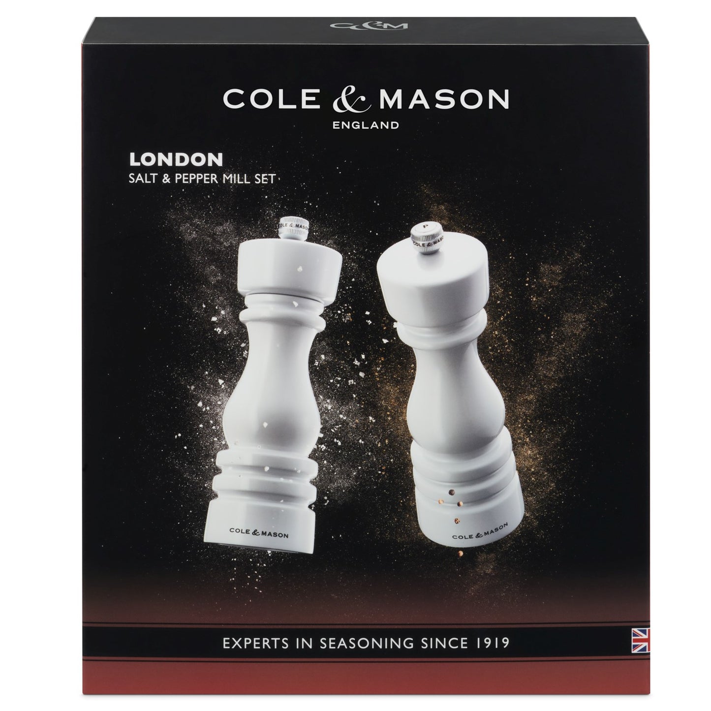 Cole & Mason London 180mm White Gloss Gift Set
