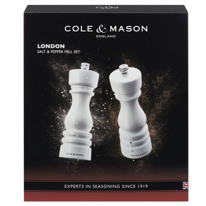 Cole & Mason London 180mm White Gloss Gift Set